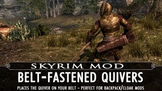 Skyrim Mod Feature Belt Fastened Quivers V1 1 Now With New Animation Youtube