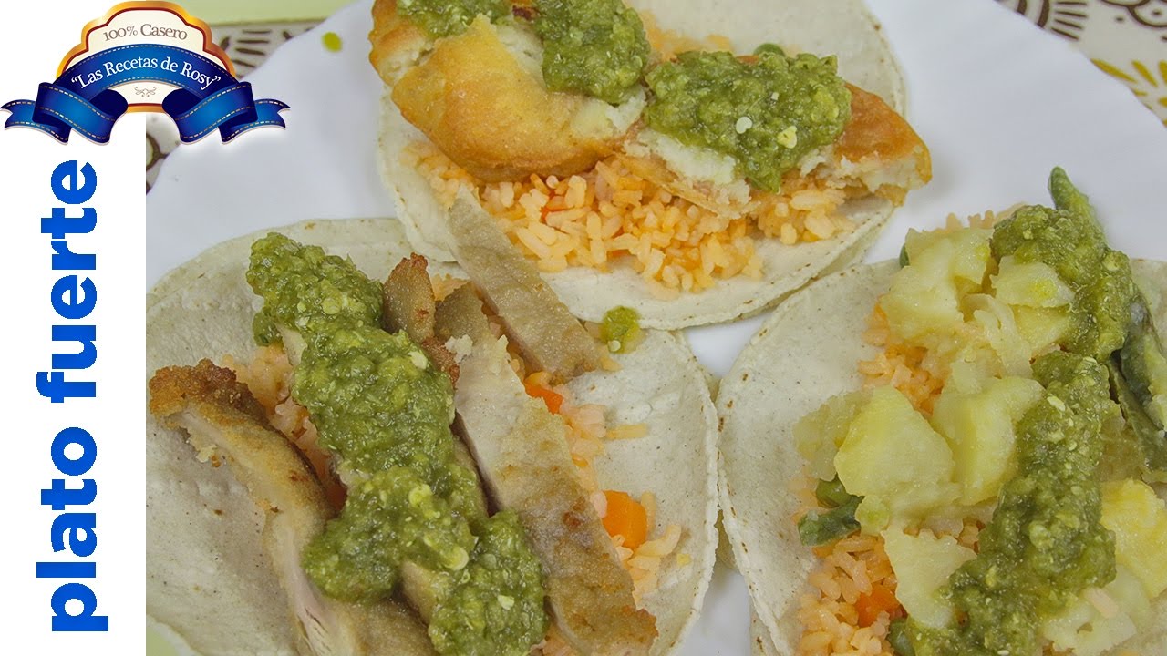 Preparación de tacos acorazados ??? Las Recetas de Rosy - YouTube