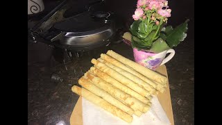 How to make Barquillos using a Roti Maker