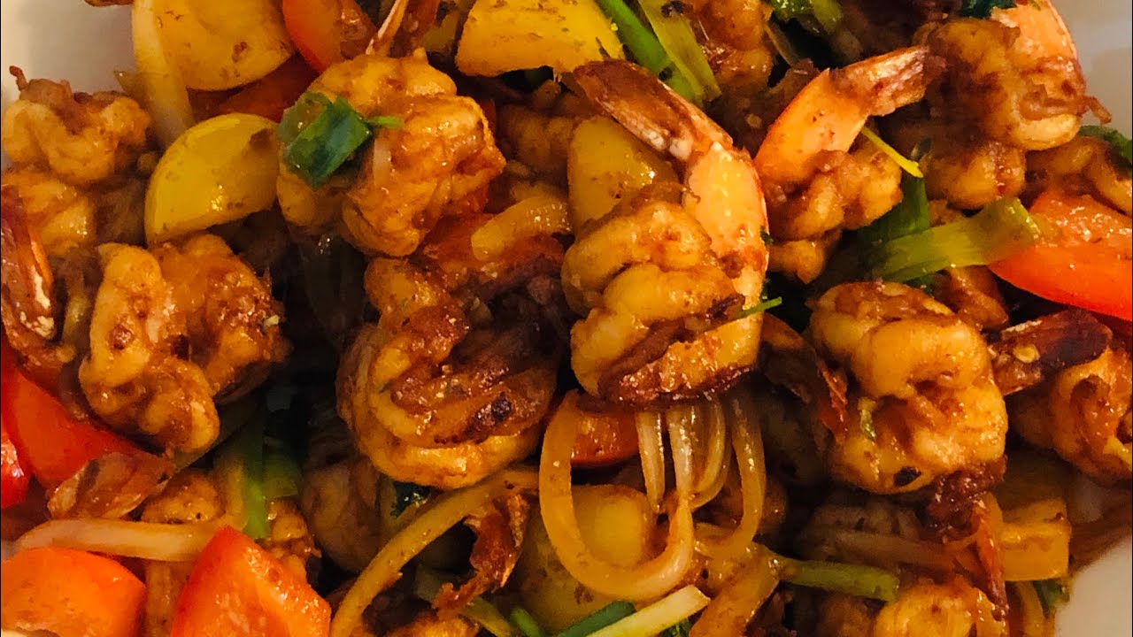 Креветки с перцем 🦐