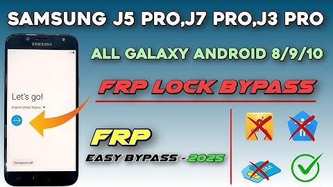 Samsung J5 pro,J7 pro,J3 pro,A6,A6+,J6,J6+,J7 prime Frp Bypass Android 8/9/10 (2024) ✅