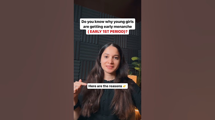 Why young girls are getting 1st period early?