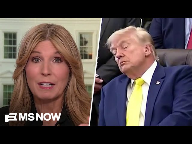 He's a laughing stock': Nicolle reacts to Trump ASLEEP on camera AGAIN during 3PM White House event