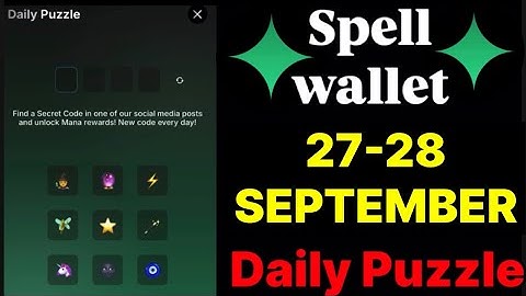 Spell wallet puzzle today 27 & 28 September | spell wallet daily puzzle | #spellwallet #combo |