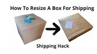 How to Resize a Box For Shipping a Wreath, Cardboard Shipping Box Hack