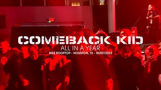Comeback Kid - All In a Year Live at Rise Rooftop Houston TX