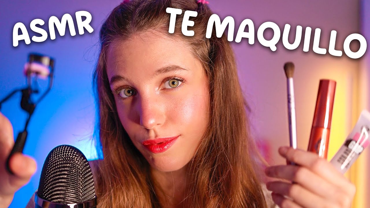 ASMR TE MAQUILLO MUY RÁPIDO 💄 Roleplay en español para que te duermas profundo 🌙