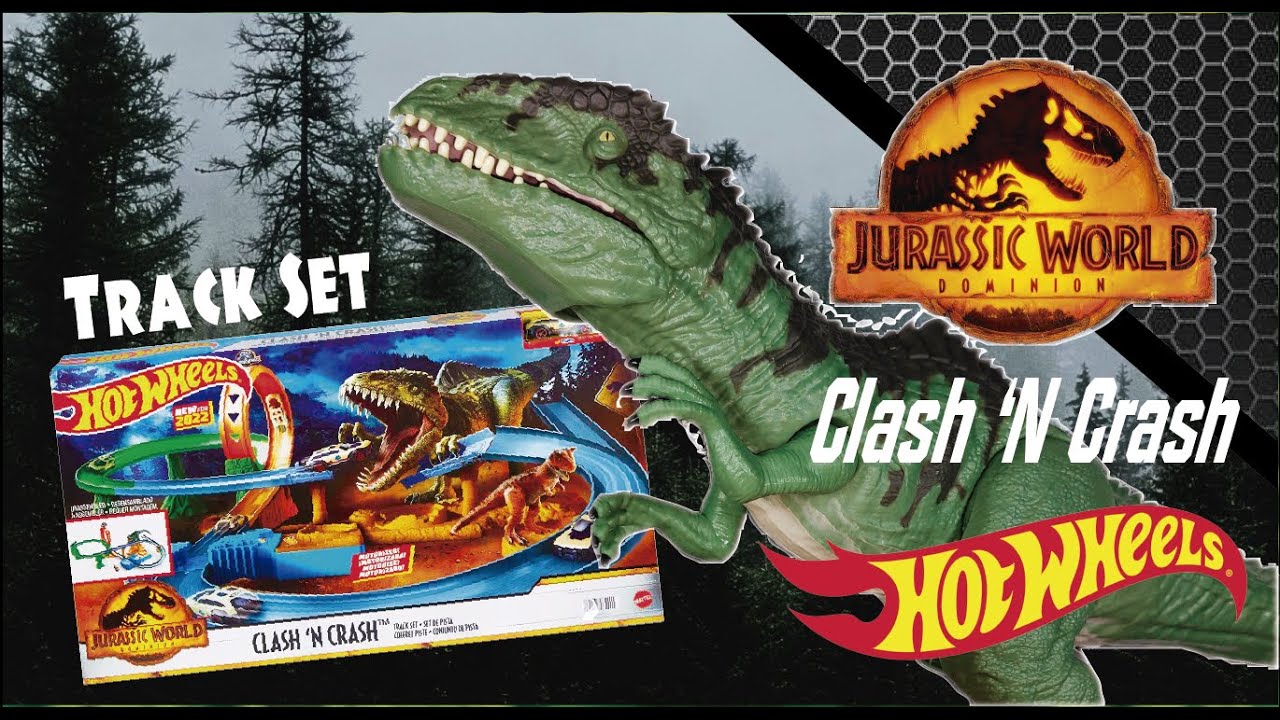 sobre mermelada microondas NEW Hot Wheels - Clash 'N Crash Giganotosaurus | Jurassic World DOMINION |  Track SET | Unboxing - YouTube