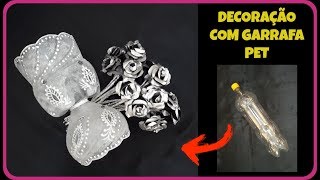 Faça Vaso Rendado com Garrafa Pet – Decoração