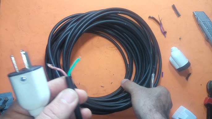 Como conectar un enchufe macho/ como reparar cable de corriente de