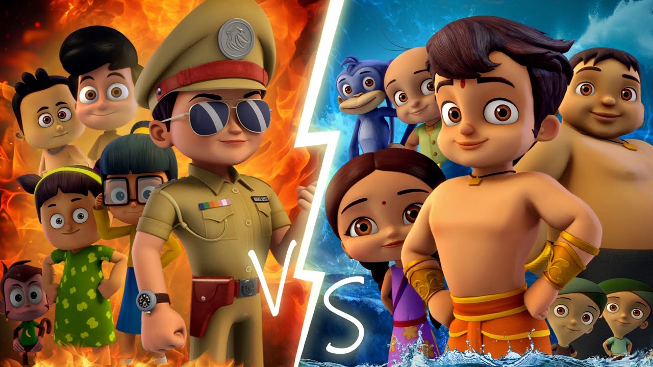 Chhota Bheem VS Little Singham - Battle of Superheroes | Cartoons for Kids | Adventure Videos