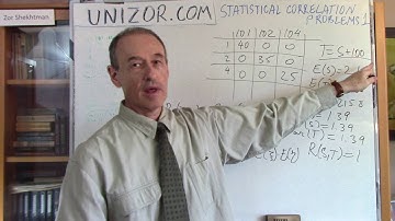 Unizor - Statistics - Correlation Problems 1