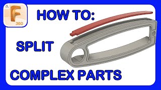 How Many Ways Can We Split A Solid Body? | Split Complex Shapes with Solids and Surfaces #fusion360