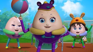 Humpty Dumpty Goes To School | Rhymes And Baby Songs | Infobells