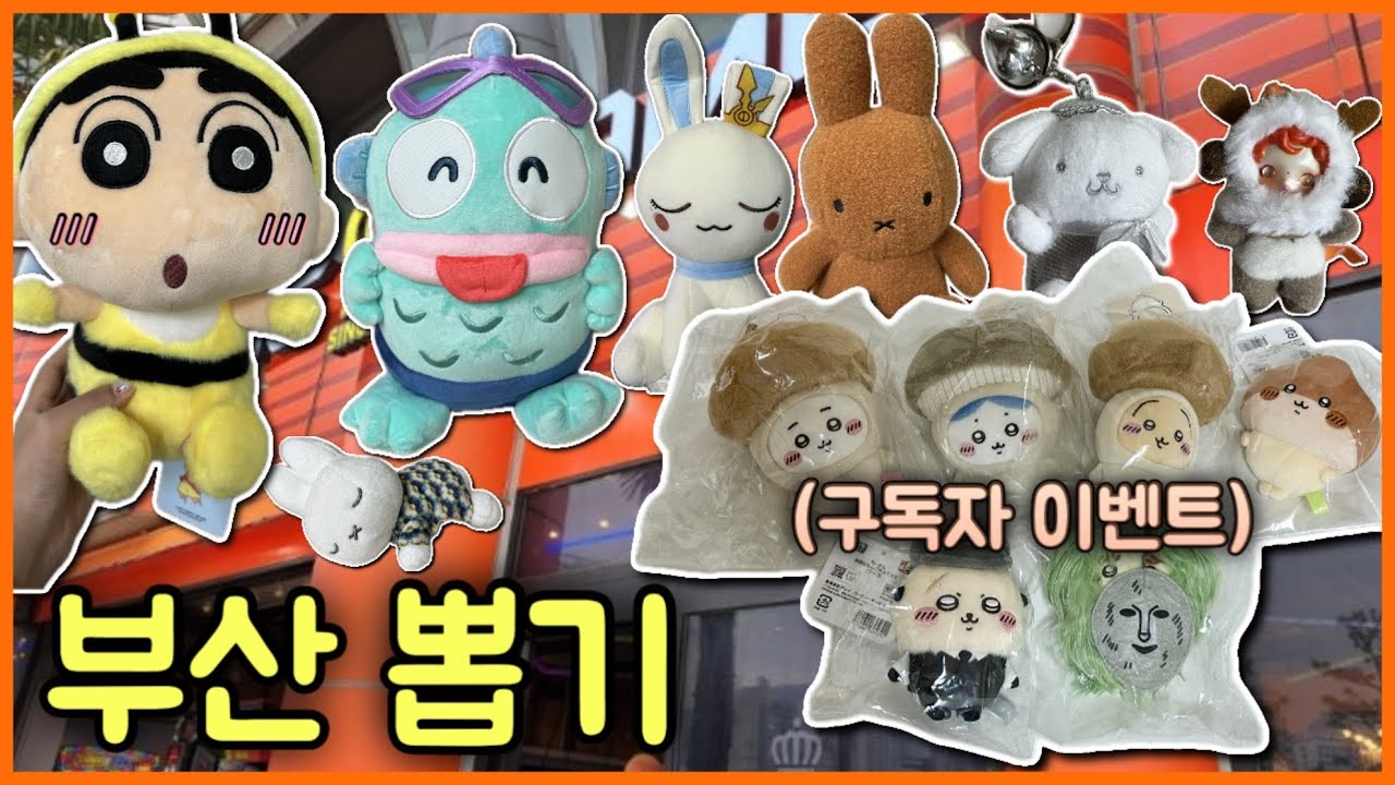 부산 서면&광안리 정복뽑기🔥(+구독자이벤트) |🕹️인형뽑기#11