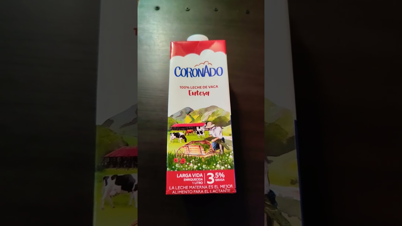 Leche Entera Coronado Larga Vida, 100% De Vaca, Enriquecida Con Vitamia A,  Ácido Fólio Y Hierro - 1Lt