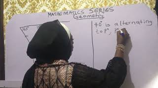 How to Find missing angles using Alternate Angles and Triangle Rules | Geometry with Parallel Lines