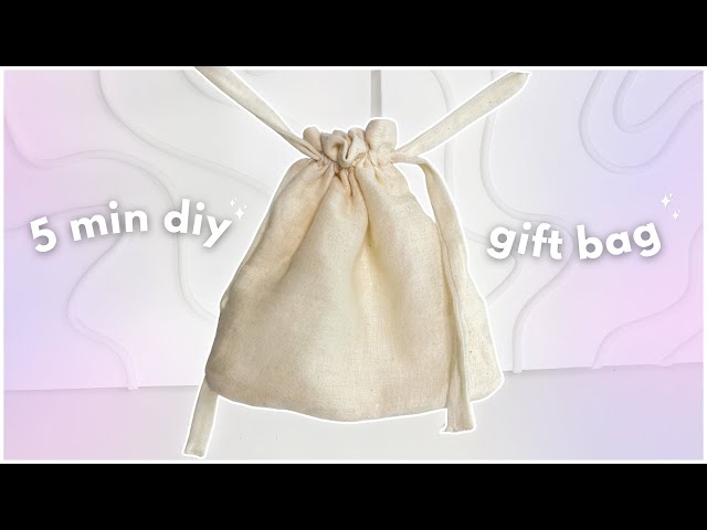 How to Make a Drawstring Gift Bag: Easy DIY Tutorial for Beginners