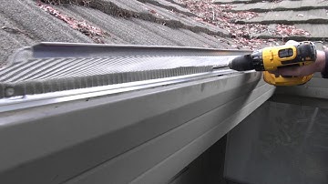 Installing gutter guards on a soft metal roof