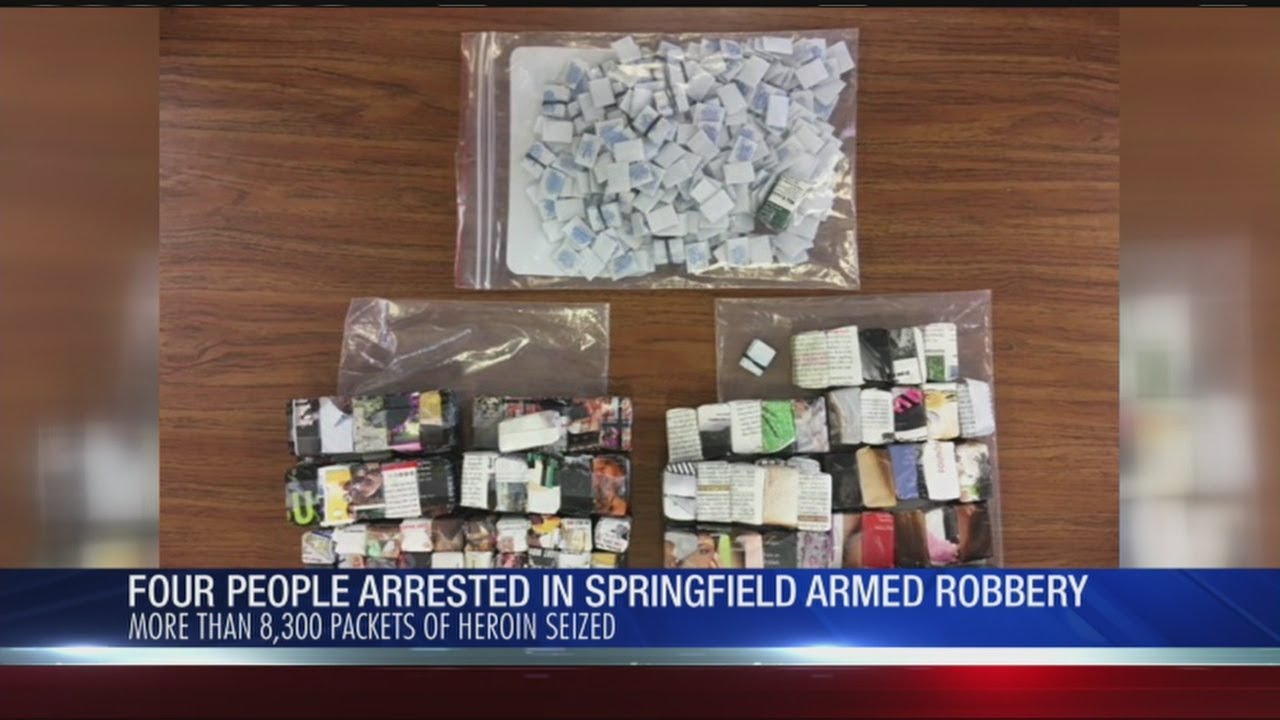 Springfield police seize 8,300+ bags of heroin, 3 firearms; 4 arrested ...