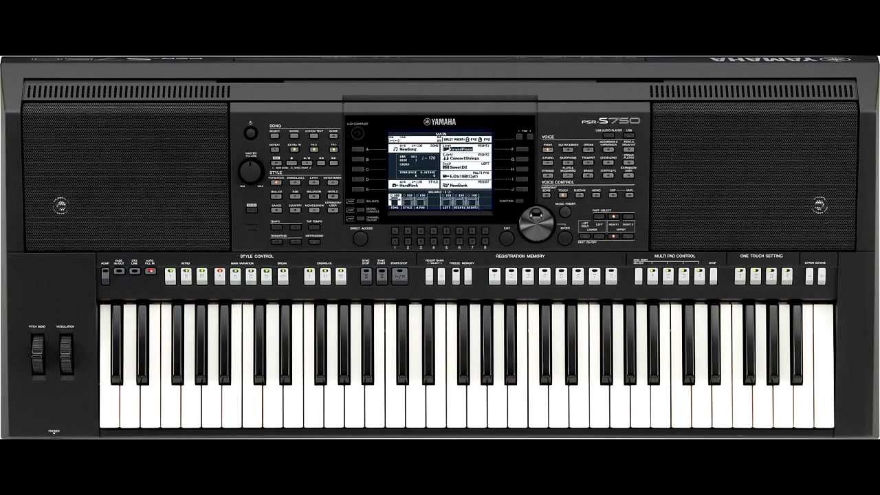 Yamaha PSR-s750 main demo - YouTube