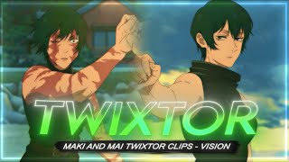 Maki And Mai Zenin Twixtor Clips 4K Quality Jujutsu Kaisen S3 Ep4