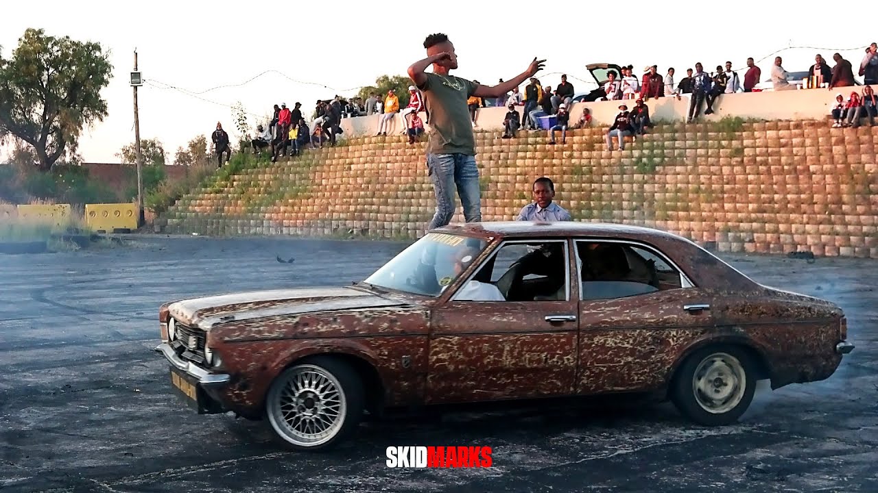 Team Jama-Ice spinning V8 Ford