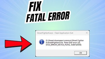 Fix Fatal Error in Street Fighter 6