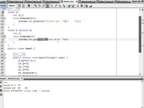 inheritance in java in hindi and english language
