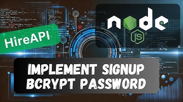 18. Implement Signup Functionality and bcrypt password in Node API Typescript project