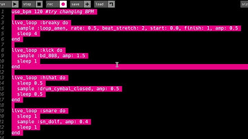 SONIC PI LIVE CODING DRUMS TUTORIAL [PART 2] - SEQUENCING USING SAMPLES: ONE SHOTS AND LOOPS (2022)