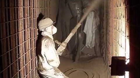 Concrete spraying - tight tunel