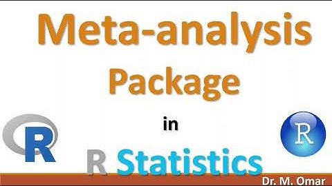 Meta analysis package with functions in R Statistics