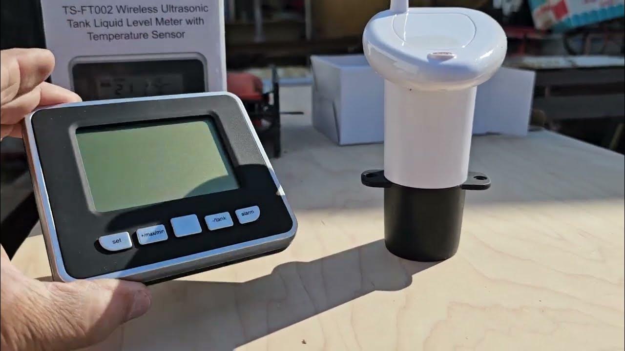 TS-FT002 Wireless Ultrasonic Tank Liquid Meter with Temperature Sensor ...