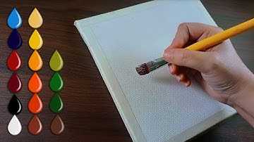 💚🧡🤎 Easy Acrylic Painting Tutorial #420 | Autumn Dark Forest