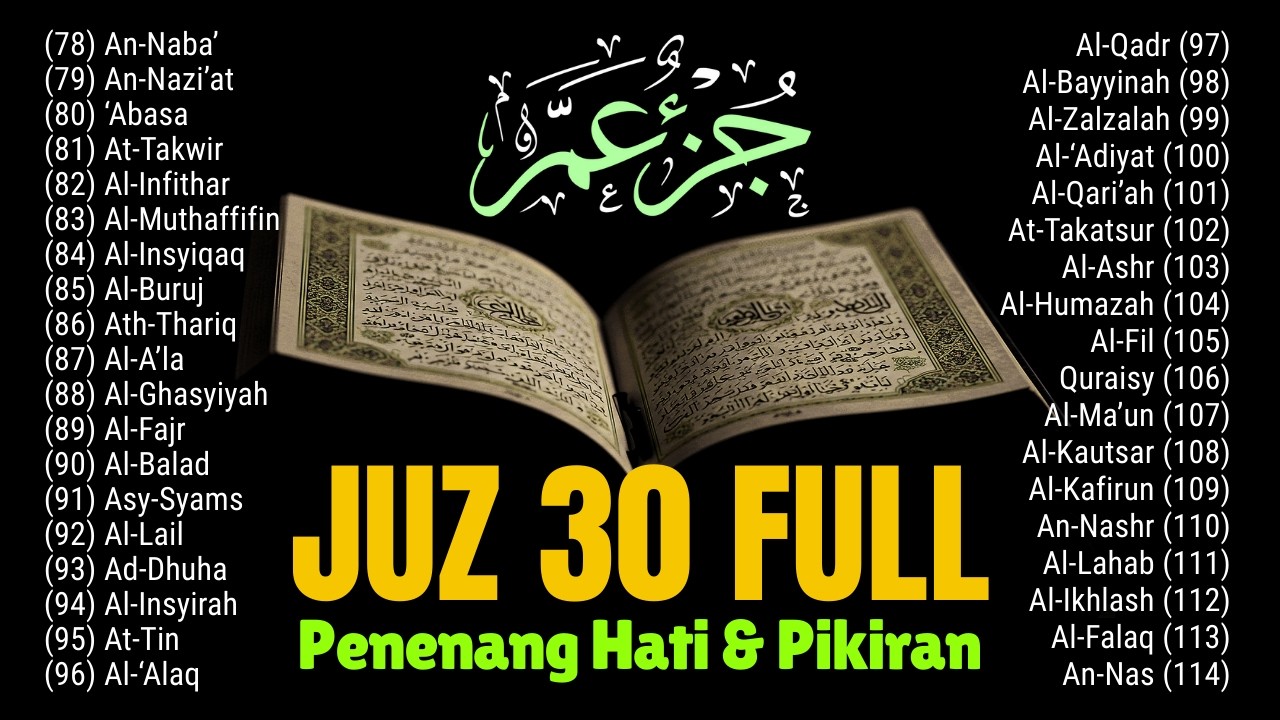 Murotal Quran Merdu Juz 30 Full | Beautiful Quran Recitation | Alaa Aqel