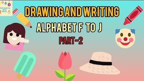 Alphabet writing and drawing/Alphabet F to J writing/Capital letter writing
