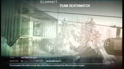 killfeed for final kill cam 3man kill black ops