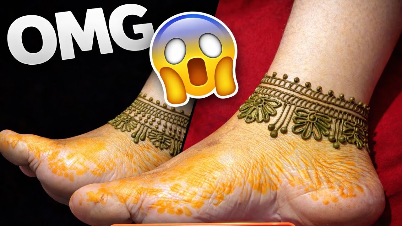 ये Anklet Mehndi Design 99% लोगों ने नहीं देखा 😳