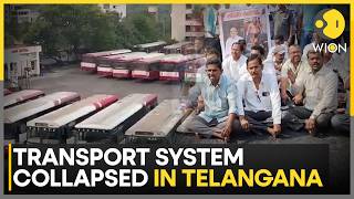 Transport Chaos In Telangana: RTC Strike Halts Buses, Commuters Left Stranded | WION