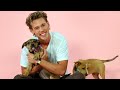 Austin Butler Plays With Puppies