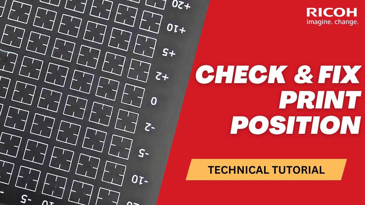 Position Printer Technical Tutorial: Check and Adjust Print Position After Part ...