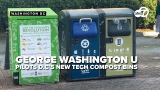 George Washington U pilots D.C's new compost bins that use tech to encourage sustainability