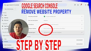 ✅  How To Delete Remove Website Property From Google Search Console 🔴