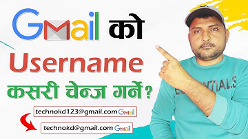 How To Change Your Email Address? Change Gmail Username Email Id Change Garne Tarika Video Tutorial