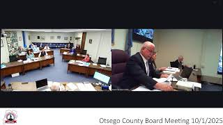 Otsego County Board Meeting 10/1/2025
