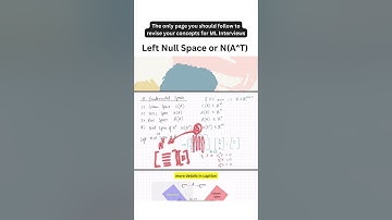 9. Left Null Space | #fodo #ai #fodoai #datascience #hindi #shorts