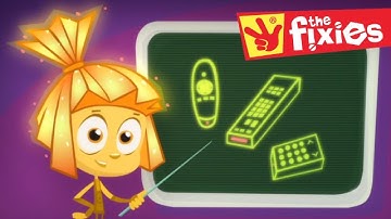 The Fixies English - How Does a Remote Work? | Videos For Kids