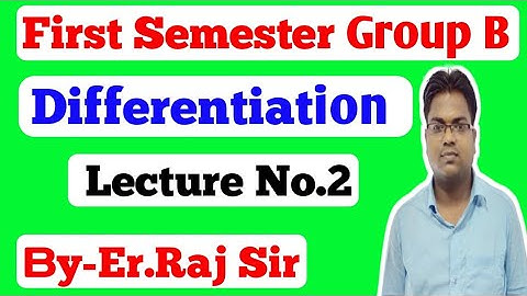 Bihar Polytechnic / Bihar polytechnic First Semester / Differentiation / jharkhand Polytechnic