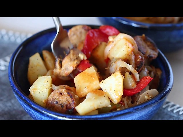 Vegan Sausage, Peppers, Onions and Potatoes I Pasta-based Recipes